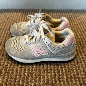 New Balance Kids Sneakers Size 12.5 | Gray & Pink Classic Running Shoes